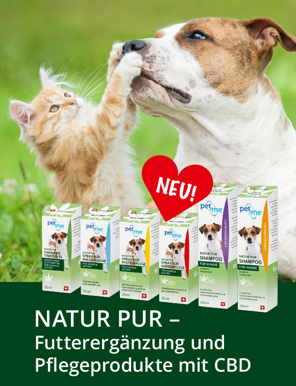 pet+me® CBD-Produkte Slider